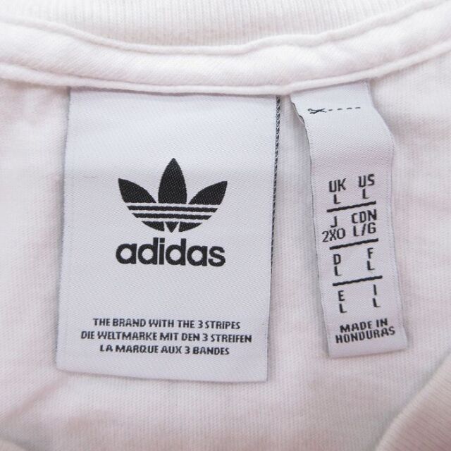 古着通販 L☆古着 アディダス adidas 長袖 Tシャツ メンズ ビッグロゴ
