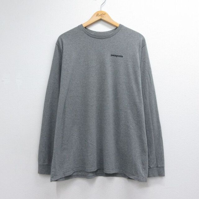 古着通販 XL☆古着 パタゴニア patagonia 長袖 Tシャツ メンズ 魚