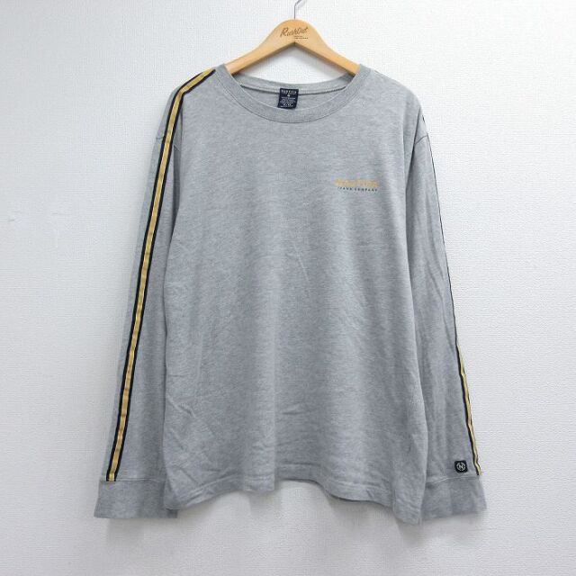 ノーティカ 90s 長袖Tシャツ ワンポイントロゴ グレー メンズXL相当 | 古着