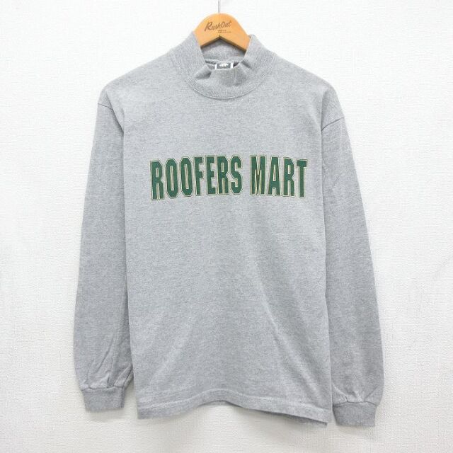 00s 長袖Tシャツ ROOFERSモックネック グレー メンズM相当 | 古着