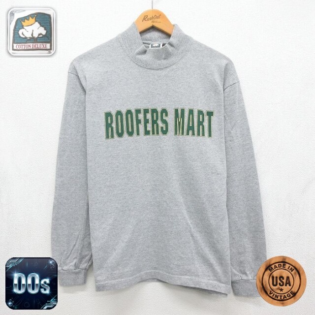 00s 長袖Tシャツ ROOFERSモックネック グレー メンズM相当 | 古着