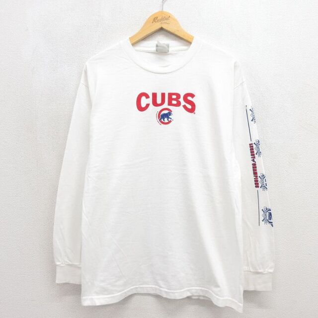 リー 00s 長袖Tシャツ シカゴカブス ホワイト メンズL相当 | 古着