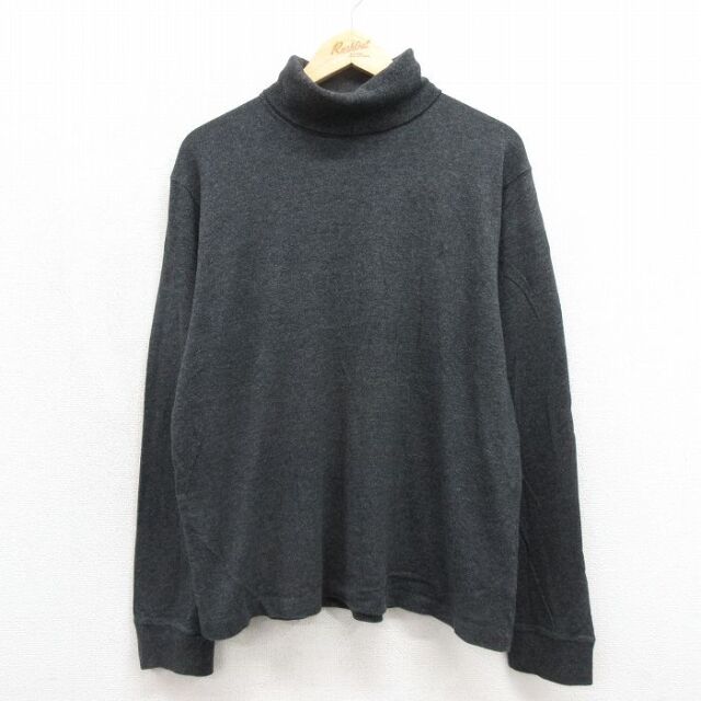 ラルフローレン 90s 長袖Tシャツ ワンポイントロゴ グレー メンズXL相当 | 古着