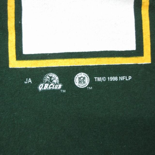 古着通販 M☆古着 半袖 ビンテージ フットボール Tシャツ メンズ 90