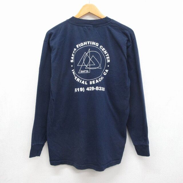 90s 長袖Tシャツ SAFTA ネイビー メンズL相当 | 古着