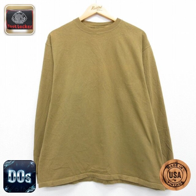 00s 長袖Tシャツ ブラウン メンズXL相当 | 古着