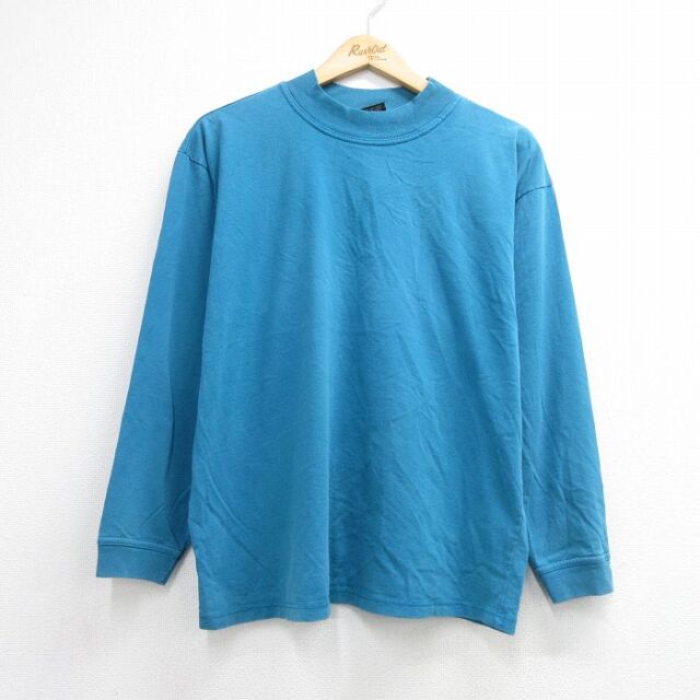 90s 長袖Tシャツ ライトブルー メンズL相当 | 古着