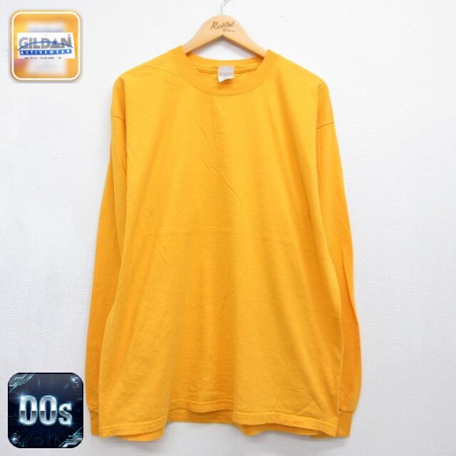 00s 長袖Tシャツ イエロー メンズL相当 | 古着