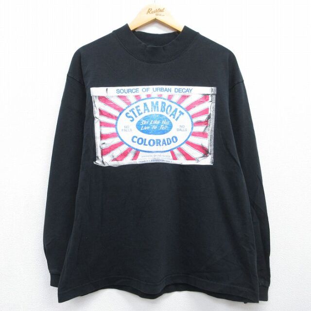 90s 長袖Tシャツ コロラド ブラック メンズL相当 | 古着
