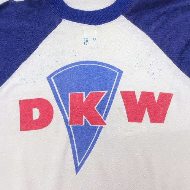 古着通販 L☆古着 長袖 ビンテージ Tシャツ メンズ 70年代 70s DKW