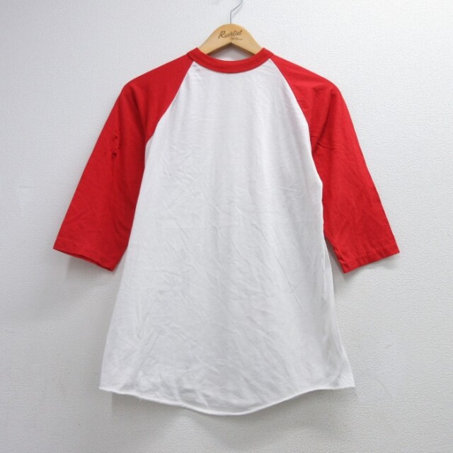 Mackler 80s 7分袖Tシャツ ラグラン ホワイト メンズM相当 | 古着