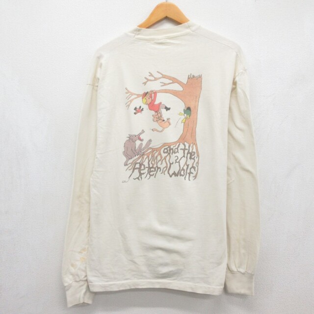 フルーツオブザルーム 90s 長袖Tシャツ ベージュ メンズXL相当 | 古着