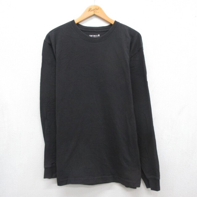 カーハート 長袖Tシャツ ブラック メンズXL相当 | 古着