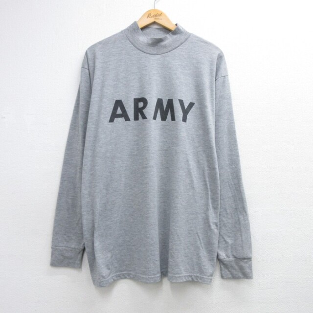90s 長袖Tシャツ USアーミーIPFU グレー メンズXL相当 | 古着