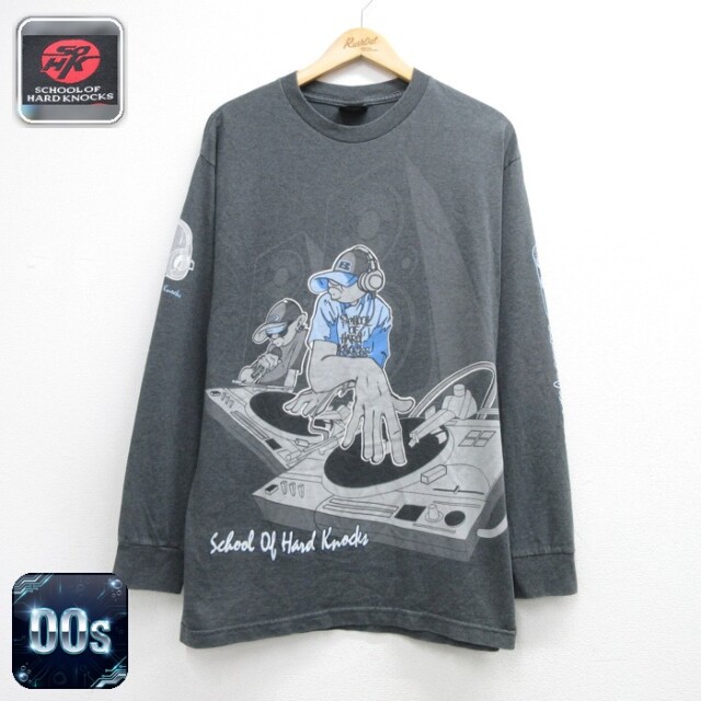 SOHK 00s 長袖Tシャツ DJ グレー メンズL相当 | 古着