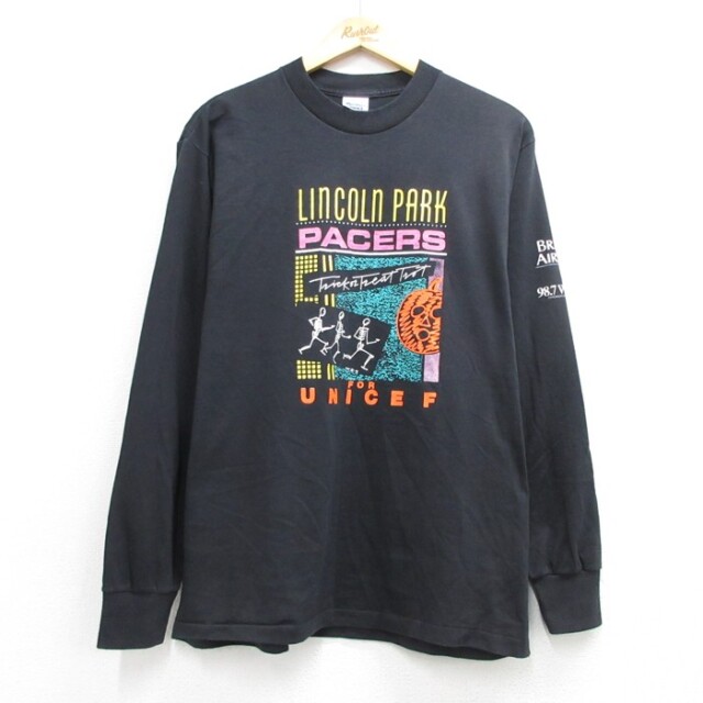 Murina's Best 90s 長袖Tシャツ UNICEFハロウィン ブラック メンズL相当 | 古着