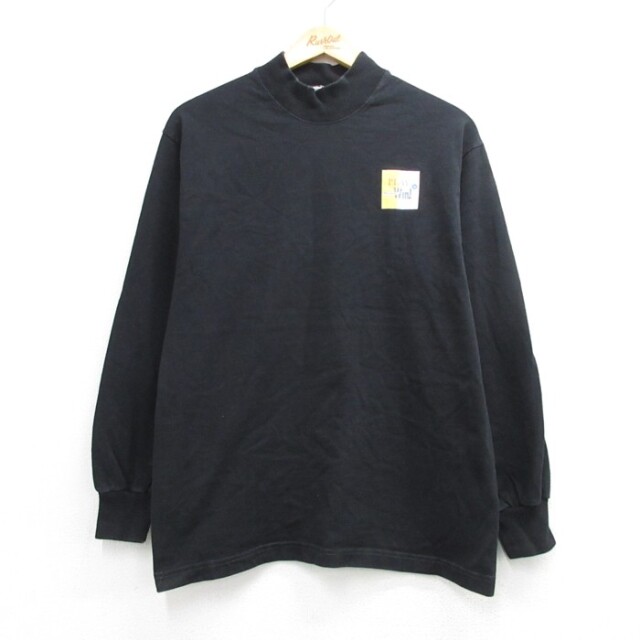 Anvil 90s 長袖Tシャツ ANGELICA ブラック メンズM相当 | 古着