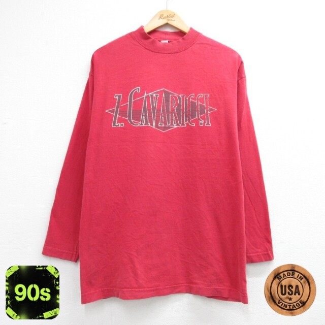 古着通販 XL☆古着 Z.Cavaricci 長袖 Tシャツ メンズ 90年代 90s