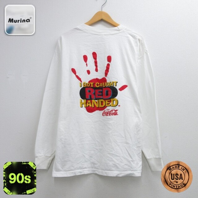 Murina 90s 半袖Tシャツ コカコーラ ホワイト メンズXL相当 | 古着