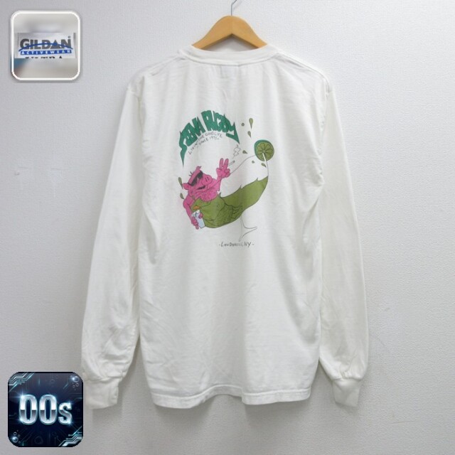 SIENA RFC 長袖 Tシャツ 00s ラグビー コットン クルーネック ホワイト メンズM相当 | 古着