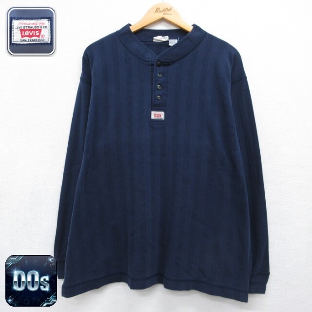 リーバイス 00s 長袖Tシャツ ネイビー メンズXL相当 | 古着