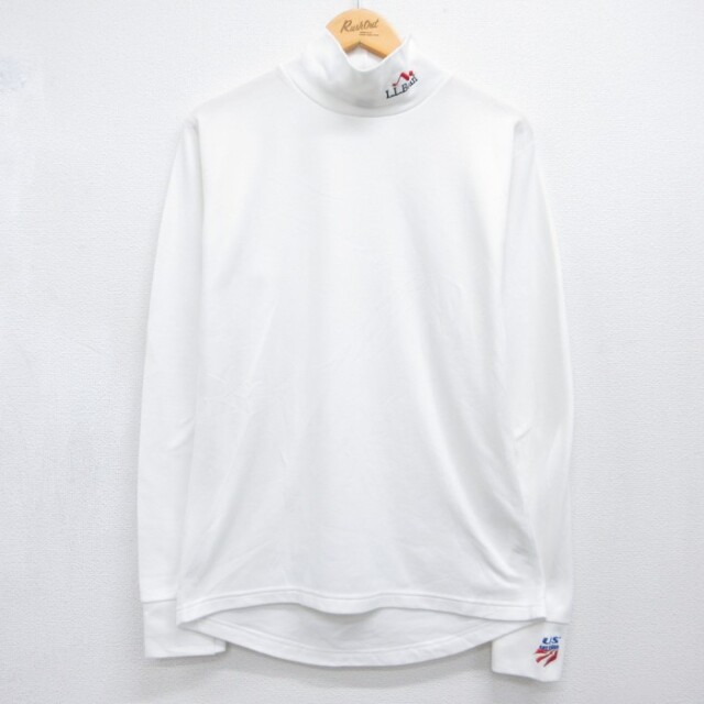 エルエルビーン 90s 長袖Tシャツ USチーム ホワイト メンズM相当 | 古着