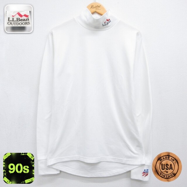 エルエルビーン 90s 長袖Tシャツ USチーム ホワイト メンズM相当 | 古着