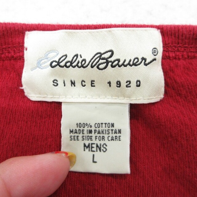 古着通販 XL☆古着 Eddie Bauer エディーバウアー 長袖 ビンテージ T