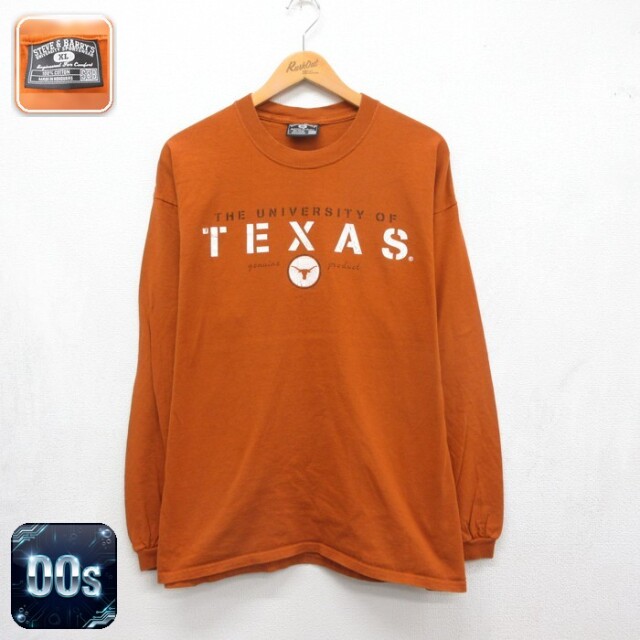 STEVE&BARRYS 00s 長袖Tシャツ カレッジ ブラウン メンズXL相当 | 古着