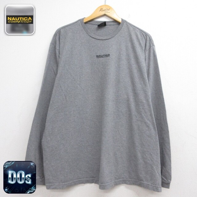 ノーティカ 00s 長袖Tシャツ コンペティション グレー メンズXL相当 | 古着