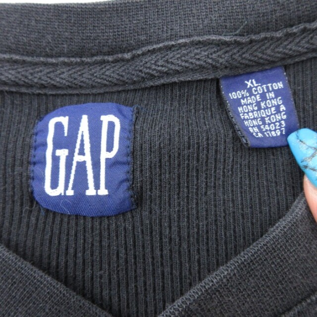 古着通販 XL☆古着 ギャップ GAP 長袖 Tシャツ メンズ 90年代 90s ビ