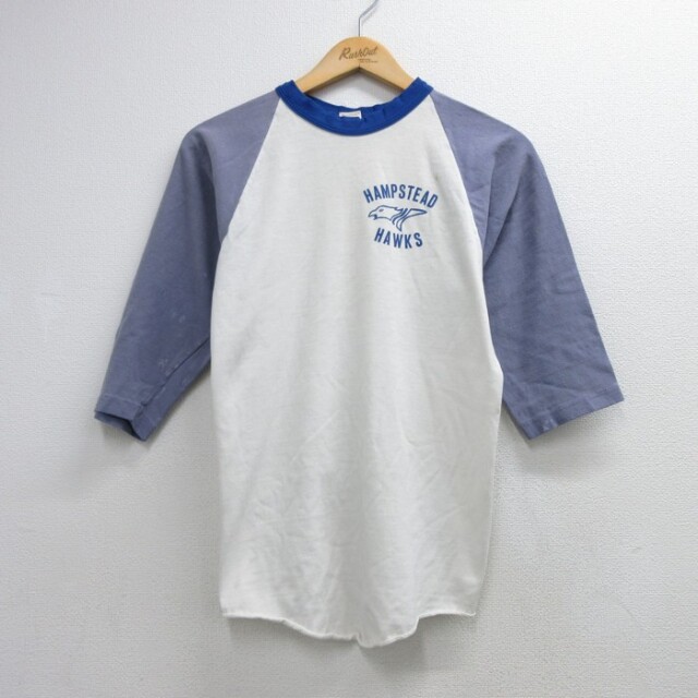 古着通販 S☆古着 ラッセル Russell Athletic 七分袖 Tシャツ メンズ