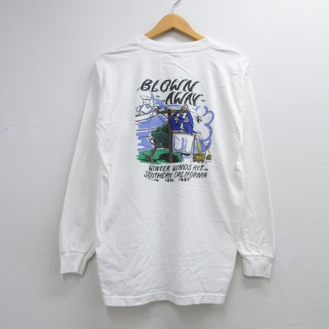 古着通販 L☆古着 Murina 長袖 ビンテージ Tシャツ メンズ 90年代 90s