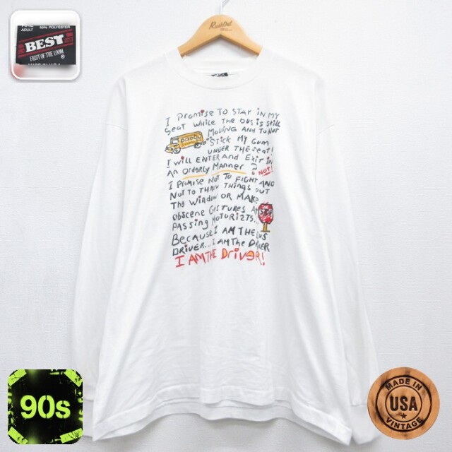 古着通販 XL☆古着 チャンピオン Champion 長袖 ビンテージ Tシャツ