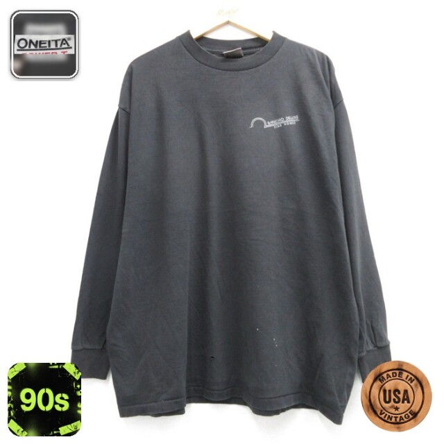 古着通販 L☆古着 長袖 ビンテージ Tシャツ メンズ 90年代 90s NCAA