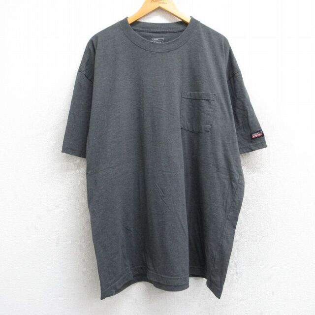 【50%OFF】ディッキーズ 半袖Tシャツ 胸ポケット グレー XL | 古着