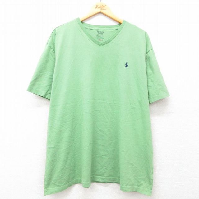【50%OFF】ラルフローレン 半袖Tシャツ ワンポイント グリーン XL | 古着