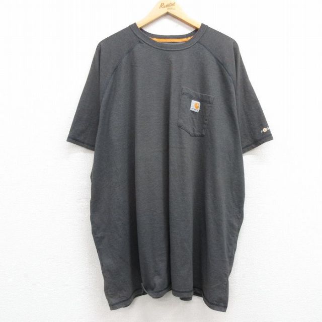 カーハート 半袖Tシャツ 胸ポケット グレー XL | 古着