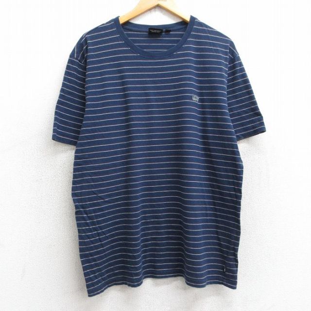 バンズ 半袖Tシャツ ワンポイントロゴ ネイビー XL | 古着