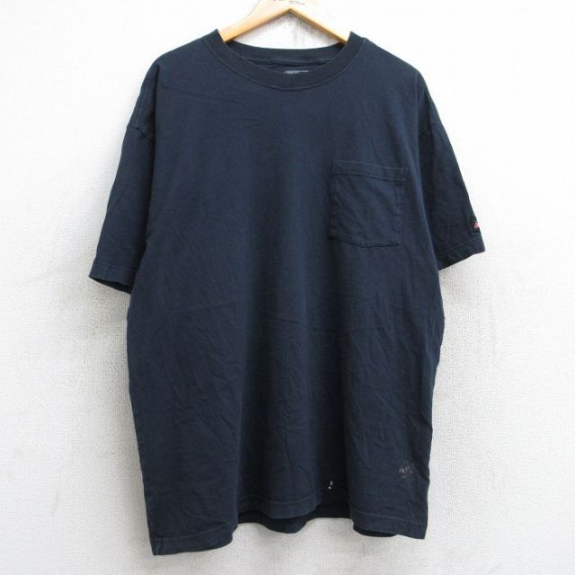 ディッキーズ 半袖Tシャツ 胸ポケット付き ネイビー XL | 古着