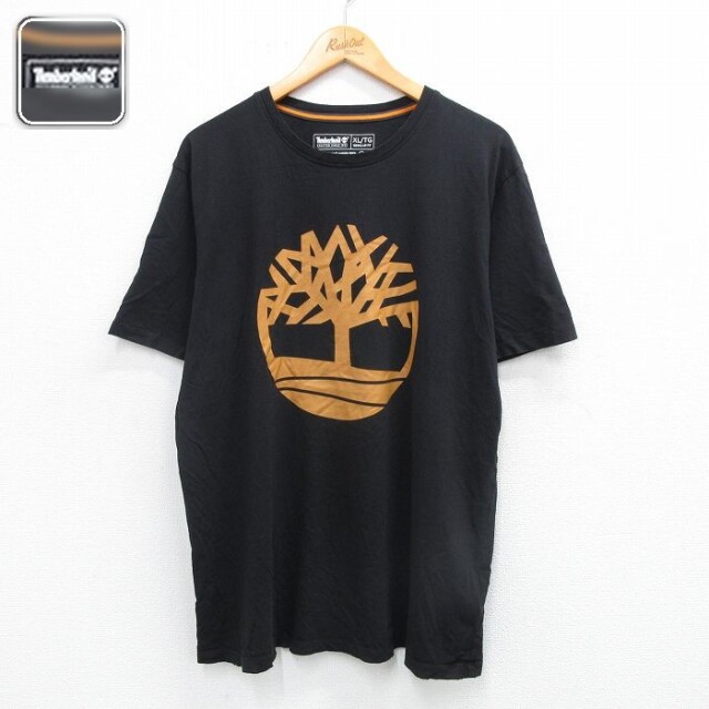 【50%OFF】ティンバーランド 半袖Tシャツ ビッグロゴ ブラック XL | 古着