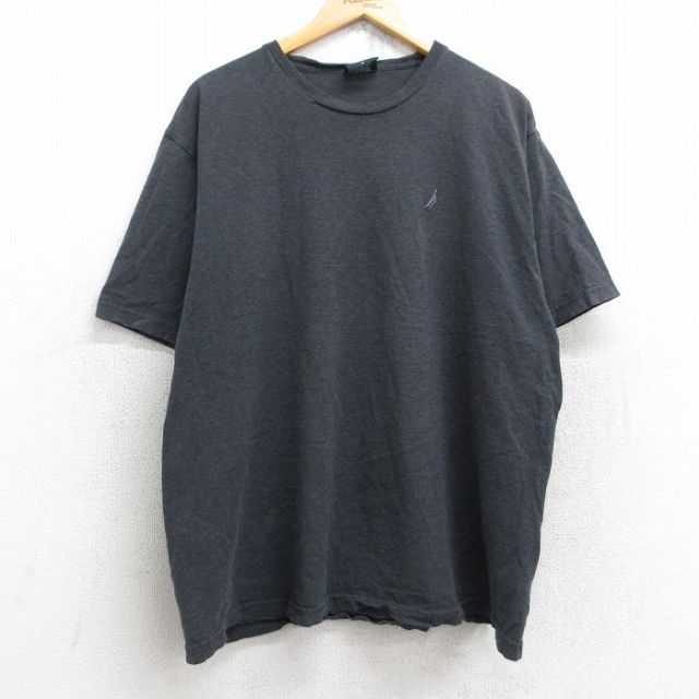 【50%OFF】ノーティカ 半袖Tシャツ ワンポイントロゴ グレー XL | 古着