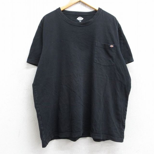 ディッキーズ 半袖Tシャツ ワンポイントロゴ ブラック XL | 古着