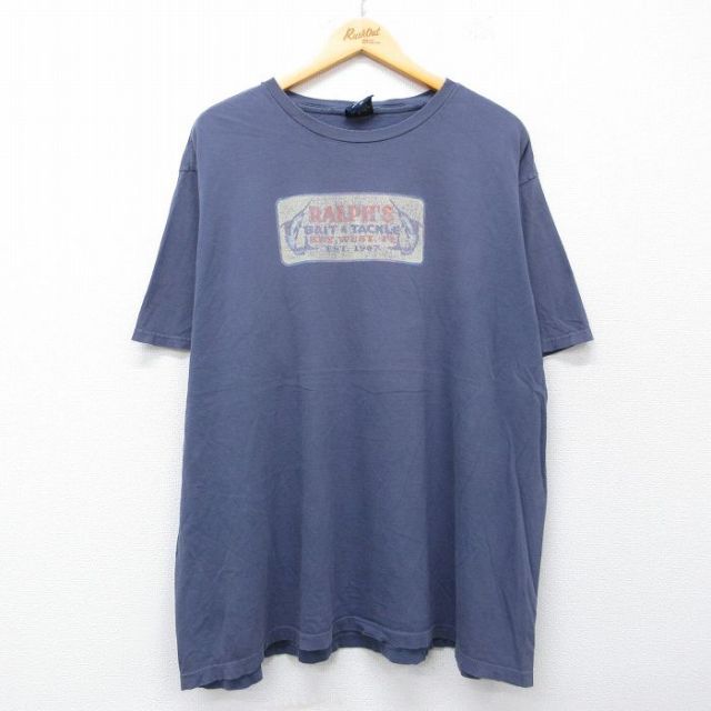 ラルフローレン 半袖Tシャツ ビッグロゴ ネイビー XL | 古着