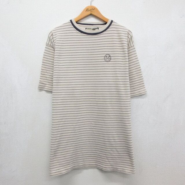 ドッカーズ 半袖Tシャツ ワンポイントロゴ ベージュ メンズXL相当 | 古着