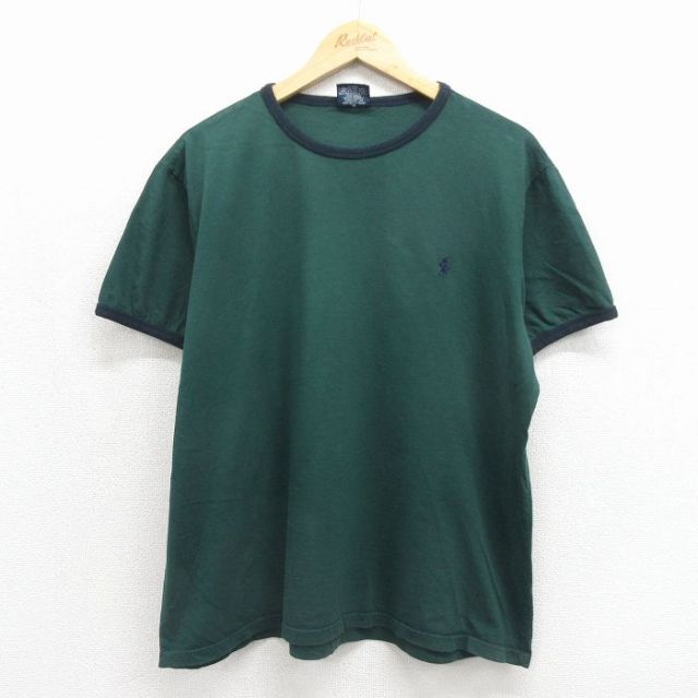 古着通販 XL☆古着 ラルフローレン 半袖 ブランド Tシャツ メンズ 90