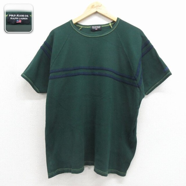 ラルフローレン 半袖Tシャツ リンガー グリーン メンズXL相当 | 古着