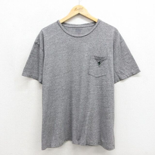 ラルフローレン 半袖Tシャツ ワンポイントロゴ グレー メンズXL相当 | 古着