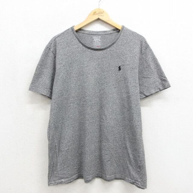 ラルフローレン 半袖Tシャツ ワンポイントロゴ グレー メンズXL相当 | 古着
