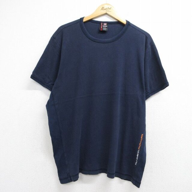 ラルフローレン 半袖Tシャツ ワンポイントロゴ ネイビー メンズXL相当 | 古着